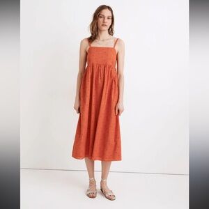 Madewell Eyelet Summertime Cami Midi Dress